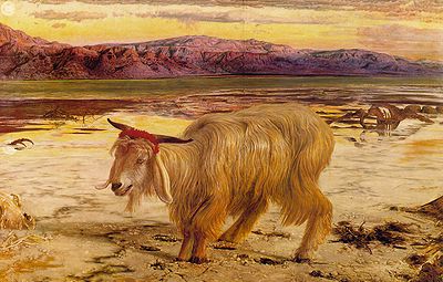 The Scapegoat (1854 painting by William Holman Hunt) The Scapegoat.jpg
