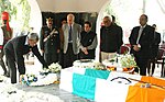 Thumbnail for File:The Union Minister for Defence, Shri Manohar Parrikar paying homage at the mortal remains of Lt. Gen. J.F.R. Jacob, in New Delhi on January 14, 2016.jpg