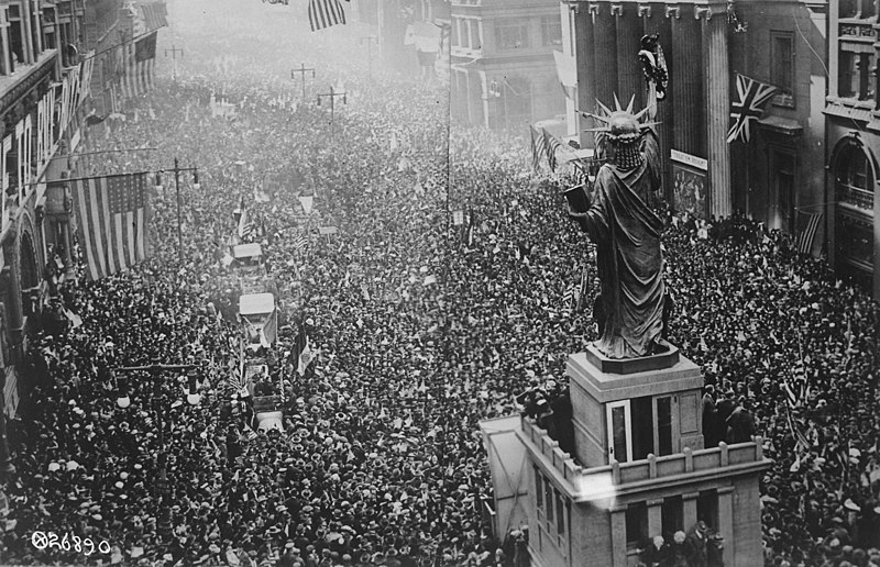 File:The announcing of the armistice on November 11, 1918, was the occasion for a monster celebration in Philadelphia... - NARA - 533478.jpg