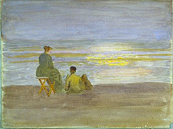 Thomas P. Anshutz, Man and Woman on the Beach, 1883