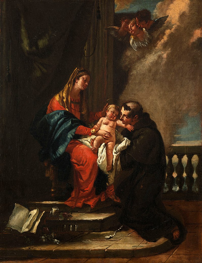 Vierge à l'Enfant avec saint Antoine Giambattista Tiepolo, 1730-1735 Fondazione Cini, Venise[4]