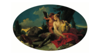 Tiepolo - Kvindelig satyr med husputto - Pasadena.png