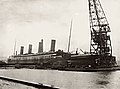 Ship's view inside Thompson dry dock, Belfast, February 1912
