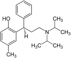 Strukturformel von Tolterodin