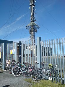 Transmitter mast on the summit