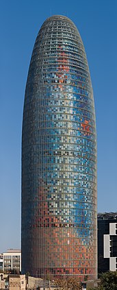 Torre Agbar, Barcelona. (definição 2 000 × 4 900)