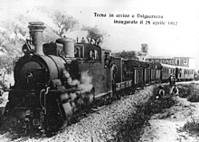 Primo treno a Valguarnera, 25 aprile 1912