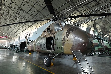 Indonesian Air Force UH-34 number H-3402 inside Dirgantara Mandala Museum in Yogyakarta.