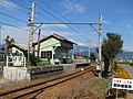 八木沢駅プラットホーム