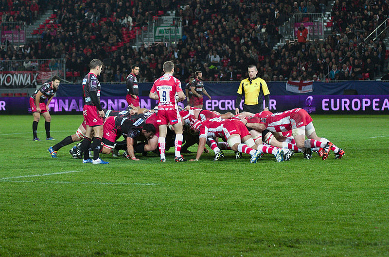 File:USO-Gloucester Rugby - 20141025 - Melée 1.jpg