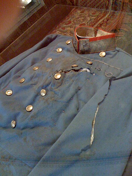 File:Uniform worn by Ferdinand when he was assassinated in Sarajevo.jpg