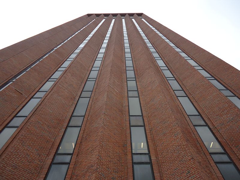 File:University of Massachusetts at Amherst library looking up.JPG