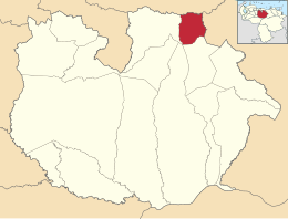 San José de Guaribe - Carte