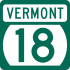 نشانگر Vermont Route 18