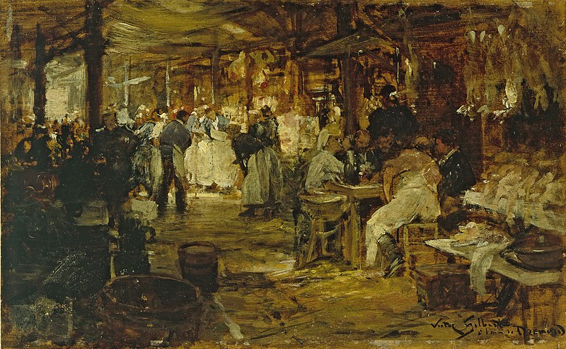 File:Victor-Gabriel Gilbert - Le marché de la Madeleine - P123 - Musée Carnavalet.jpg