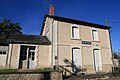 Ancienne gare de Villeloin-Coulangé dans l'Indre-et-Loire. Elle est située dans le bourg du village.