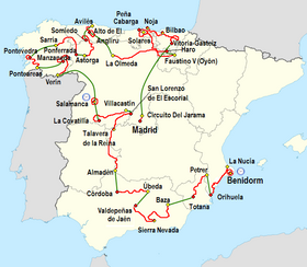 Karte Vuelta a España 2011