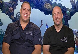 Reality stars Wayde King, Brett Raymer of Tanked