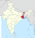 West Bengal in India (disputed hatched).svg