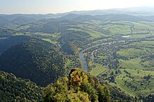 Dunajec river Widok z Trzech Koron w Pieninach, 20231014 1446 2508.jpg