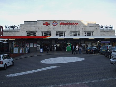 Wimbledon station, rebuilt by Southern Railway for the W&SR line