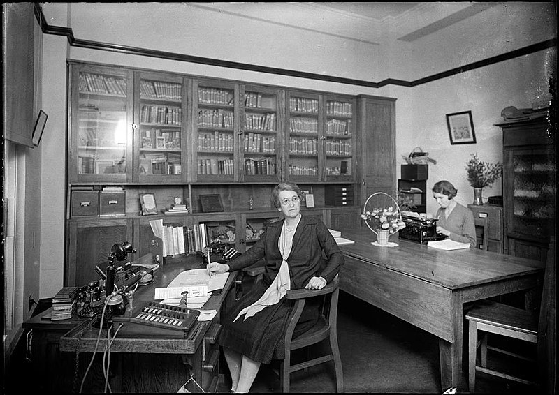 File:Woman working in an office (4903875622).jpg