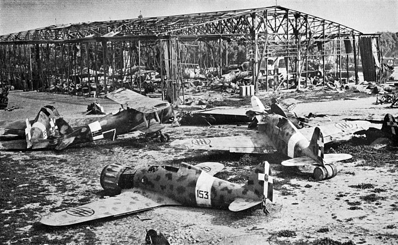 File:Wrecked Italian aircraft at Tripoli 1943.jpg