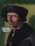 Jacob Cornelisz, self-portrait, 1533