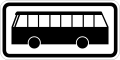 Zusatzschild 743 Kraftomnibus (Symbol) (500 × 250 mm)