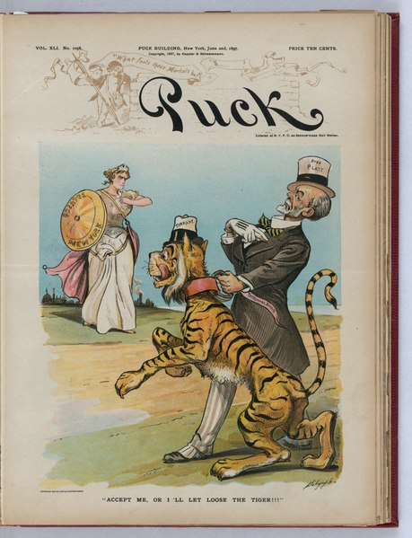 File:"Accept me, or I'll let loose the tiger!!!" - Dalrymple. LCCN2012647679.tif