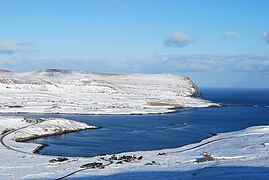 Vinterbilde fra Ørðavík. Foto: Erik Christensen