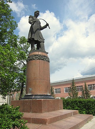 <i>Statue of Metallurgist Anosov, Zlatoust</i>