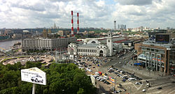 Place de la gare Kievsky (vue du nord-est)