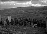 Laying of foundation stone at start of expansion of Rehavia, 1947