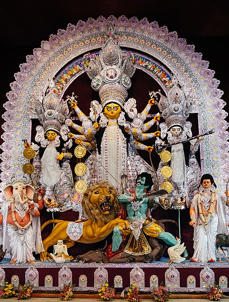 Durga Puja, the most notable Hindu festival for Bengali Hindus.