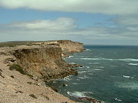 Looking east from visitors’ observation area at Point Labatt.