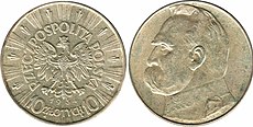 10 zlotych 1934 Jozef Pilsudski.jpg