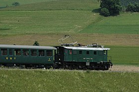 Ilustración del ferrocarril Emmental - Burgdorf - Thun