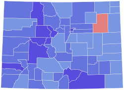 1948 Colorado gubernatorial election results map by county.svg