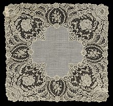 Point de Gaze lace handkerchief, 19th century Flanders 1957.135 web.jpg