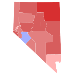 1998 Nevada gubernatorial election results map by county.svg