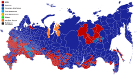 1999 Russian legislative election PR map.svg