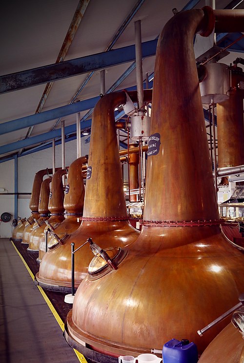 Whisky stills in Scotland