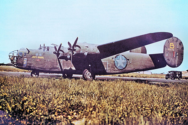 328th Bomb Squadron Consolidated B-24D-1-CO Liberator Serial 41-23711 "'Jerks Natural". This aircraft was lost over Austria 1 October 1943. MACR 3301