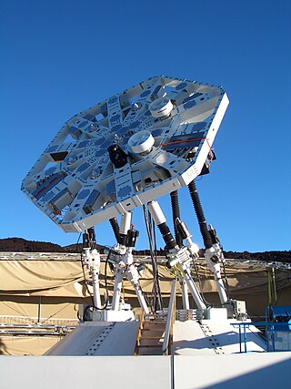 <span class="mw-page-title-main">AMiBA</span> Radio telescope on Mauna Loa, Hawaii