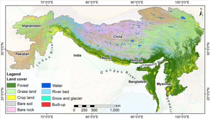 hindu kush mountains on world map