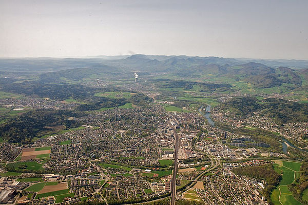 Aarau and the Jura Mountains