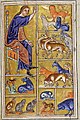 Page du Bestiaire d'Aberdeen (XIIe siècle).