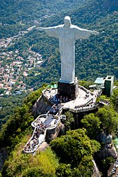 Christ the Redeemer Aerial view of the Statue of Christ the Redeemer.jpg