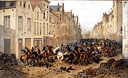 The Assault on Brussels, by Joseph van Severdonck. (1830)